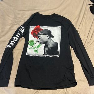 Tupac Long Sleeve Graphic Tee